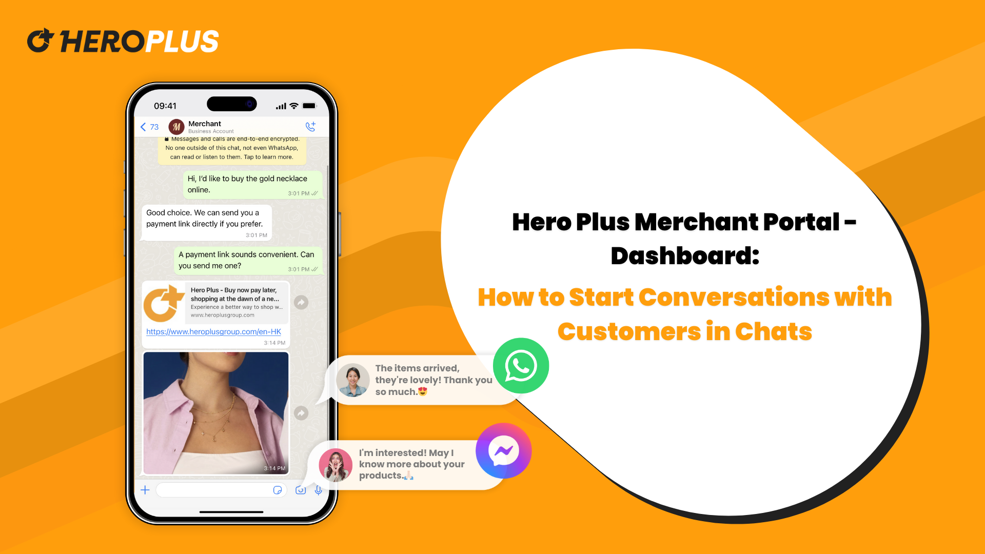 Hero Plus Merchant Portal - Dashboard: How to Start Conversations with Customers in Chats